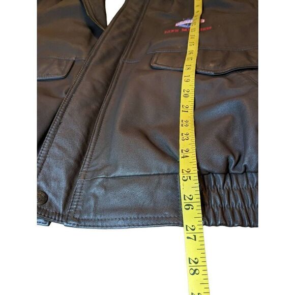 NWOT Handyman leather bomber jacket.vintage - Picture 2 of 11